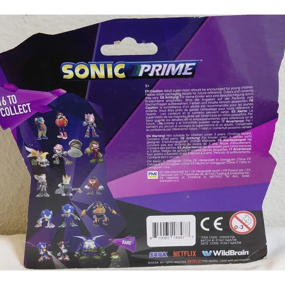 Sonic Prime Sonic & Tails Collectible Figures 2-Pack Netflix PMI New